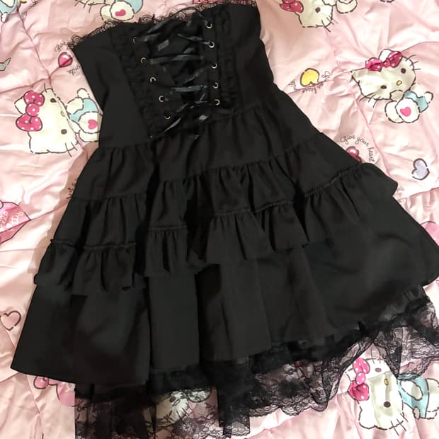 Acdc rag 코르셋 미디 스커트