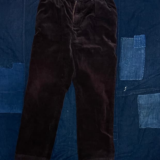 90‘s 폴로 랄프로렌 투턱 코듀로이 앤드류 팬츠 34 [와인]