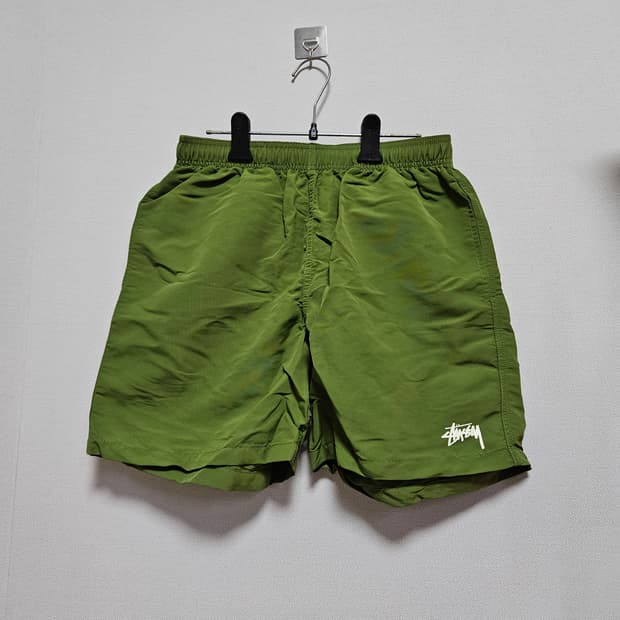 (S) 스투시 스탁 워터 쇼츠 그린