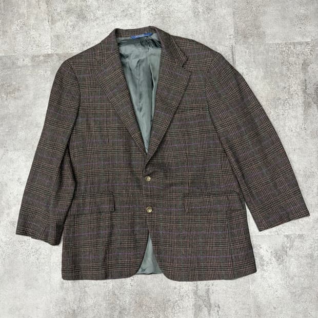 폴로 랄프로렌 울체크 해링본 자켓