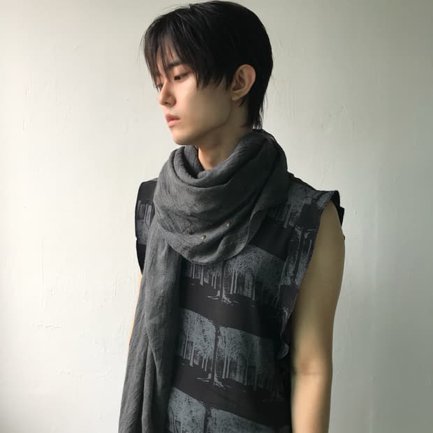 알렉산더 맥퀸 스컬 체인 빅 스카프