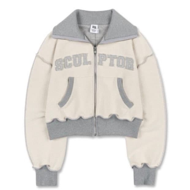 스컬프터 인사이드아웃 집업 멜란지