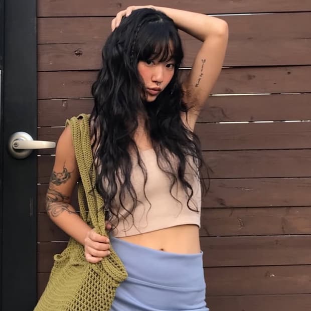 어스지구 Maxi long skirt (Charcoal)