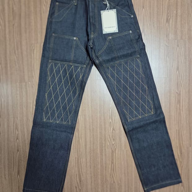 리얼시몬스 더블니 바이커 데님팬츠