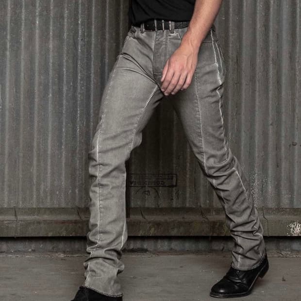 (구매)Marcel Everette overlock j cut denim