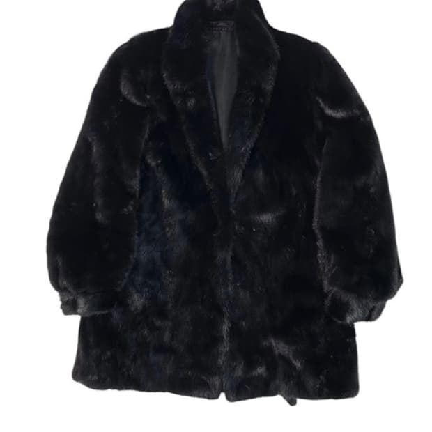 saga mink jacket_black