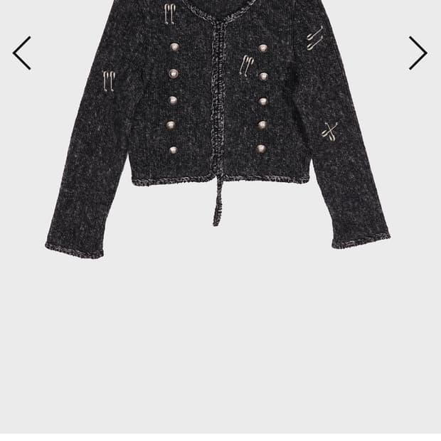 Dared CREST DOUBLE BUTTON KNIT CARDIGAN