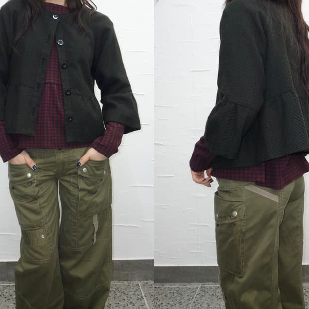 Black flare jacket