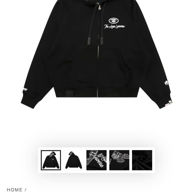 AAPE 에이프 아플리케 집업 후드 s