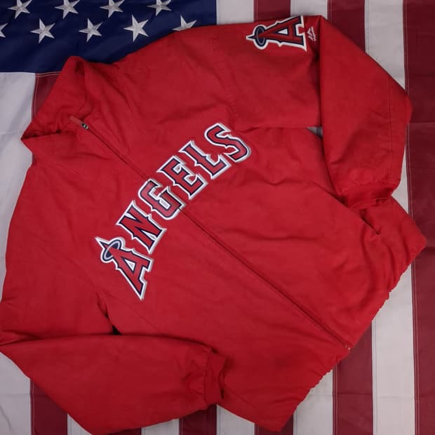 오리지날 마제스틱 LA 에인절스 봄버 자켓