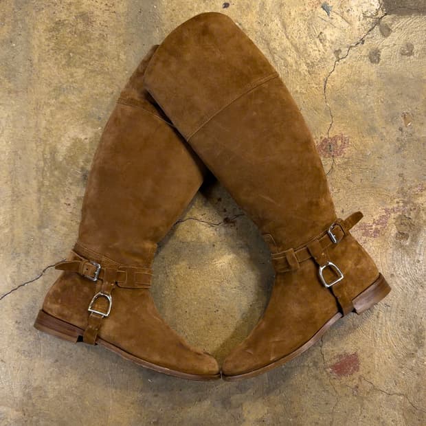 폴로 랄프로렌 퍼플라벨 스웨이드 우먼 부츠