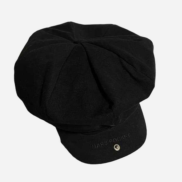 마스포켓 빅 뉴스보이 캡 (블랙)