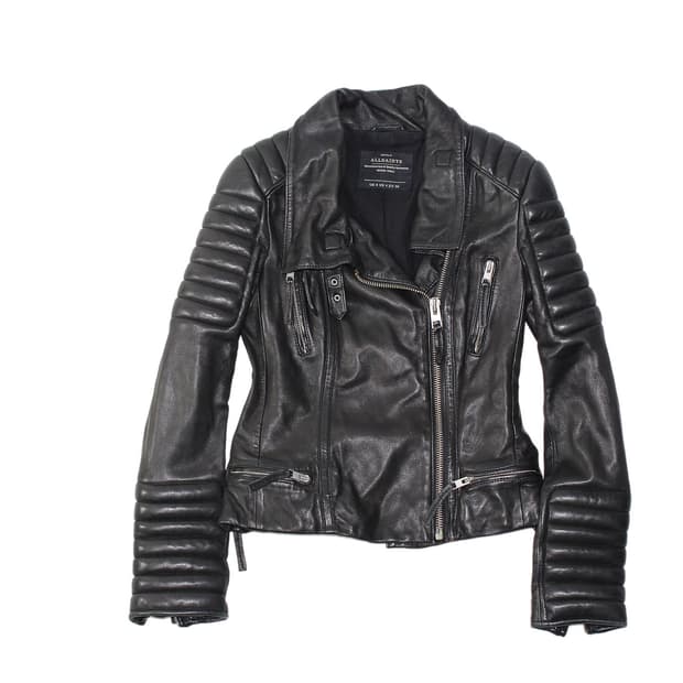 올세인츠 램스킨 레더 바이커자켓