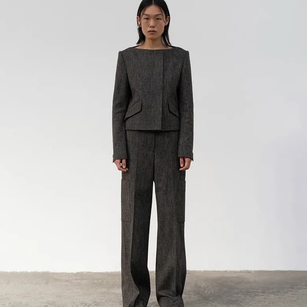 로우클래식  21fw 포켓 트라우저, 보트넥 숏 블레이저