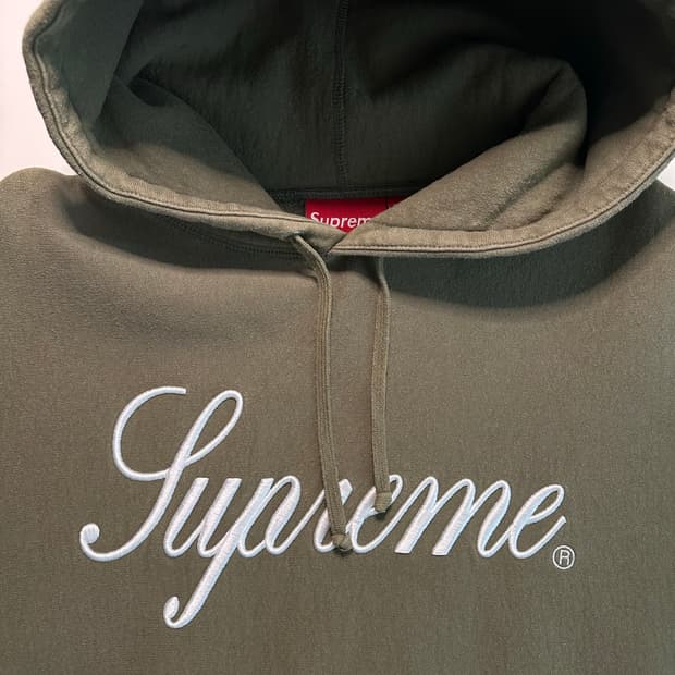 슈프림 후드 올리브 M
