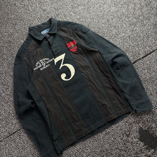 90s 폴로랄프로렌 패치 럭비 티셔츠 11.0 3173