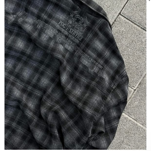 포그서비스 MA-1 체크셔츠 (차콜 1sze)