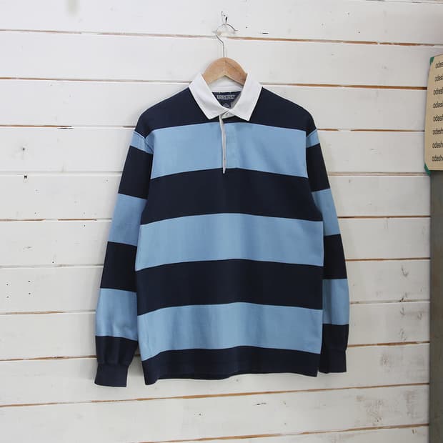 (착용컷) LANDS' END 럭비 카라 티셔츠 (남성용 100)