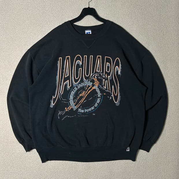  (XL) 90s USA 러셀 잭슨빌 재규어스 스웻 맨투맨