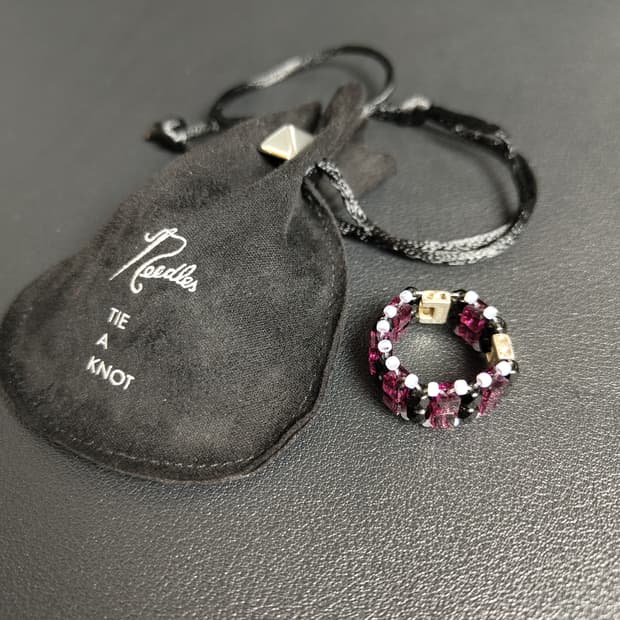 [NEEDLES x TIE A KNOT] 크리스탈 비즈 더블링 16호