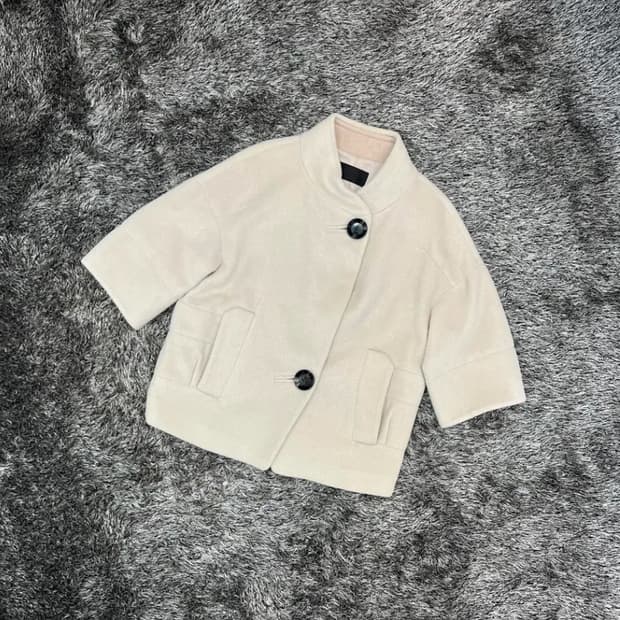 한섬 시스템 여성 울 숏 코트 자켓 44-55