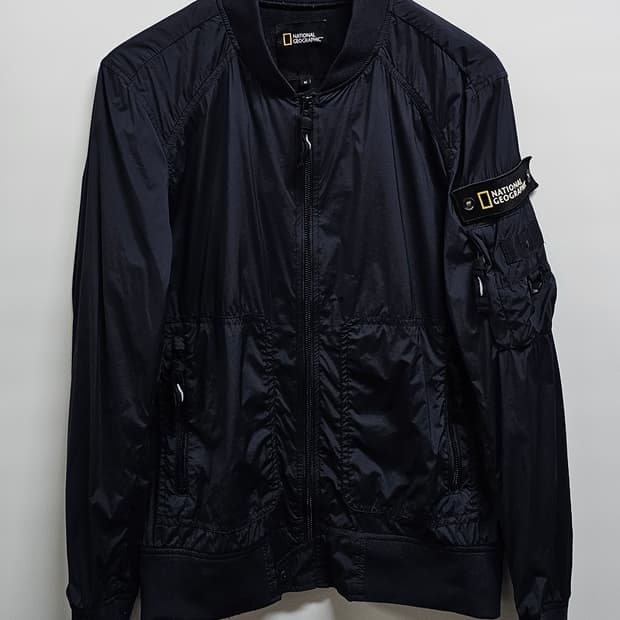 내셔널지오그래픽 바람막이 블루종자켓 M