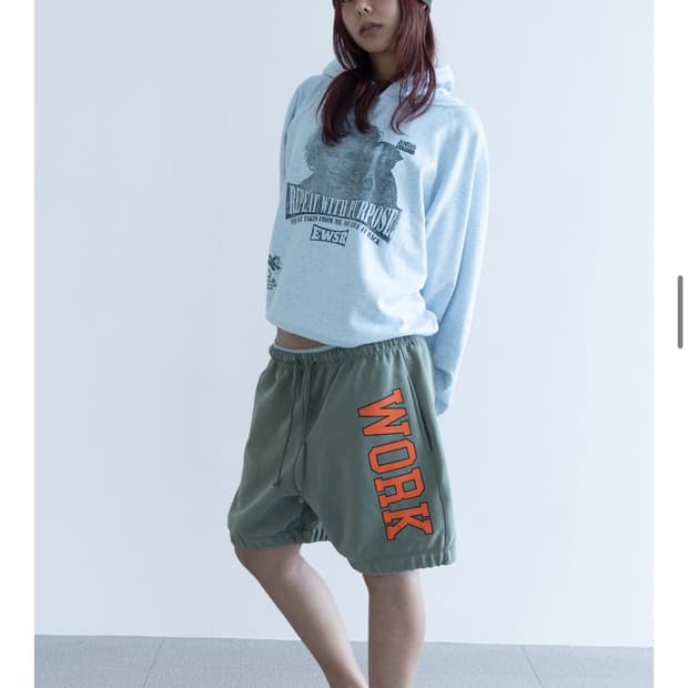 캐주얼 매뉴얼 벌룬 반바지 카키