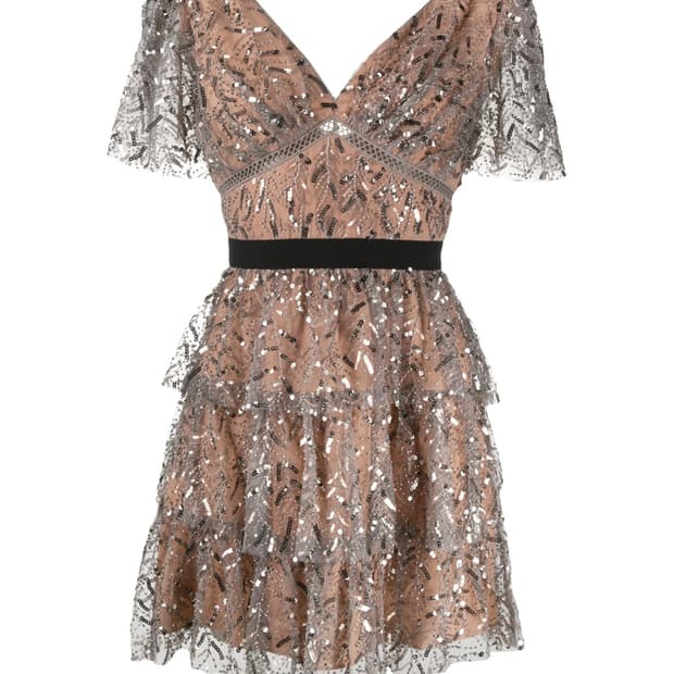 셀프포트레이트 시퀸 원피스