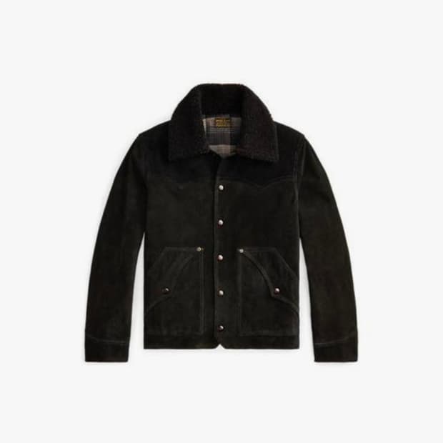 RRL 시얼링 칼라 스웨이드 웨스턴 재킷