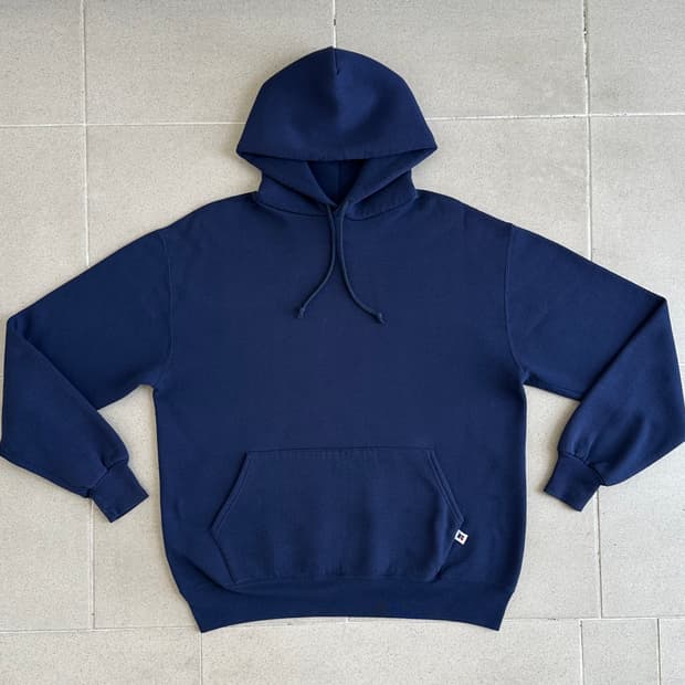 90s 빈티지 러셀 후드 네이비 XL USA