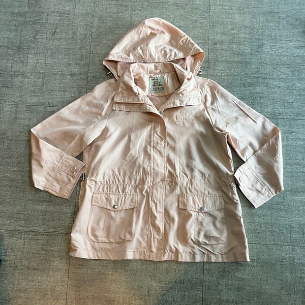 일본빈티지 Capisco 올드스쿨아메카지 윈드스토퍼 바람막이 핑크