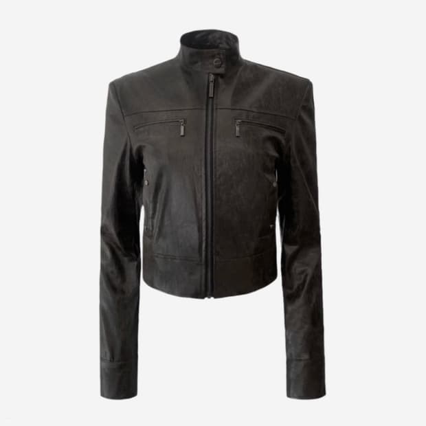 보헤미안서울 가죽자켓 브라운