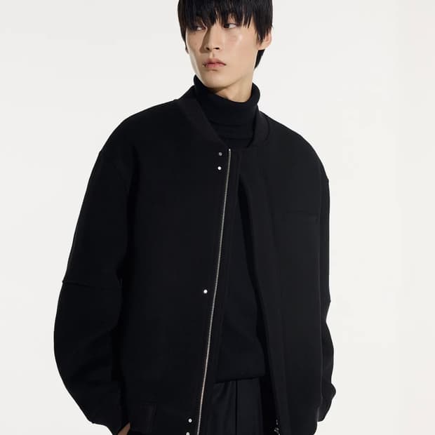 시에클 울 스타디움 자켓 (블랙) M