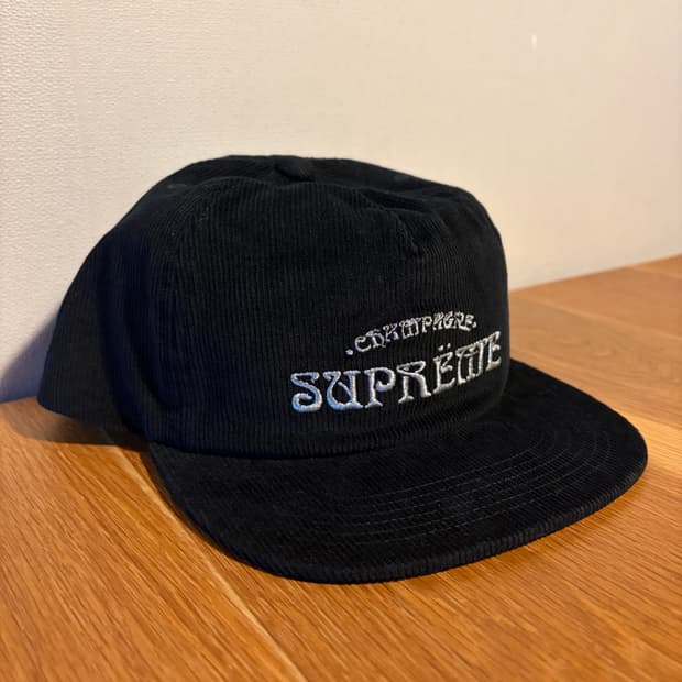 Supreme Champagne Corduroy 5-Panel Black