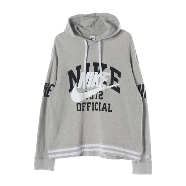 나이키 1972 오피셜 빅로고 그레이 후드티 XXL