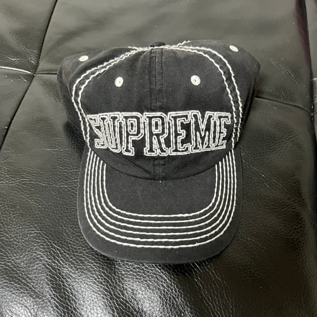 슈프림 빅 스티치 6패널 캡 