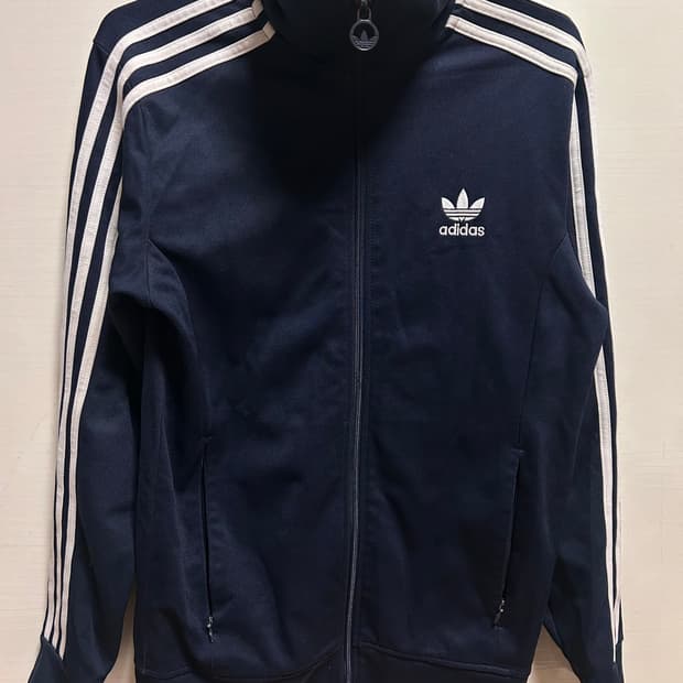 아디다스 네이비 트랙탑 95 / 실측 100