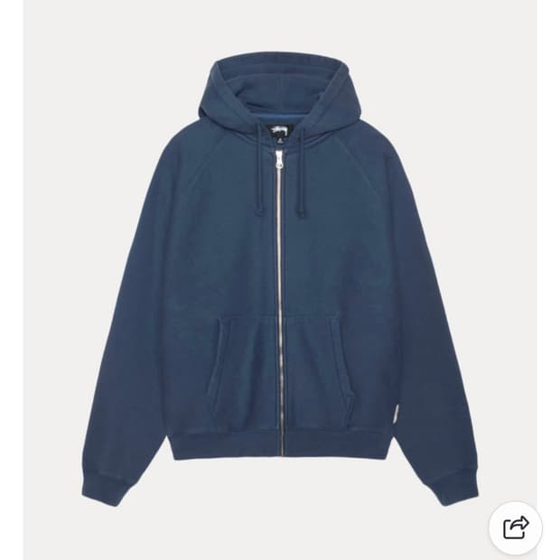 [L] 스투시 워크기어 릴렉스 플리스 후드집업