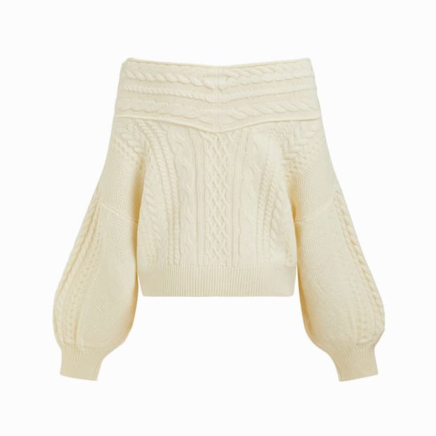 핀터깔 히메 니트 오프숄더