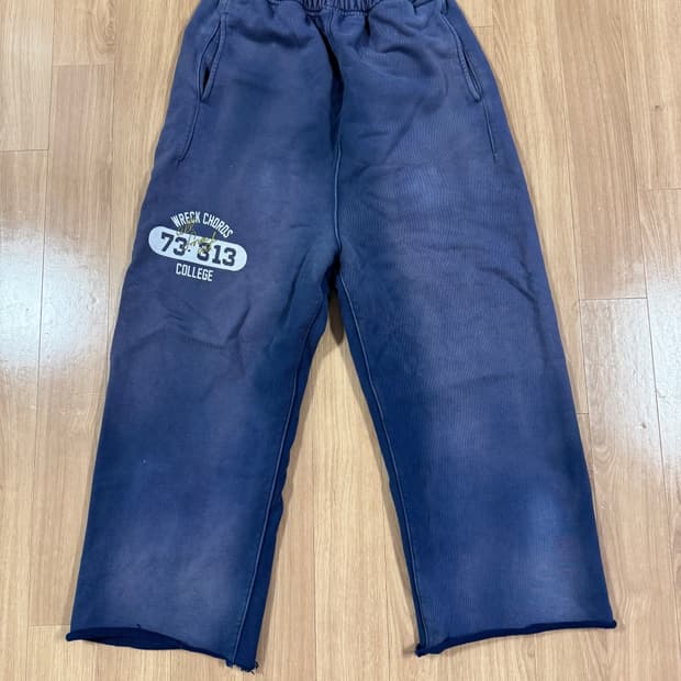 뤡코즈 컬리지 스웻 팬츠 네이비 3사이즈