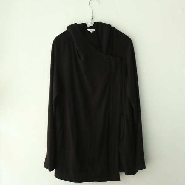 헬무트 랭 블랙 드레이프 자켓 