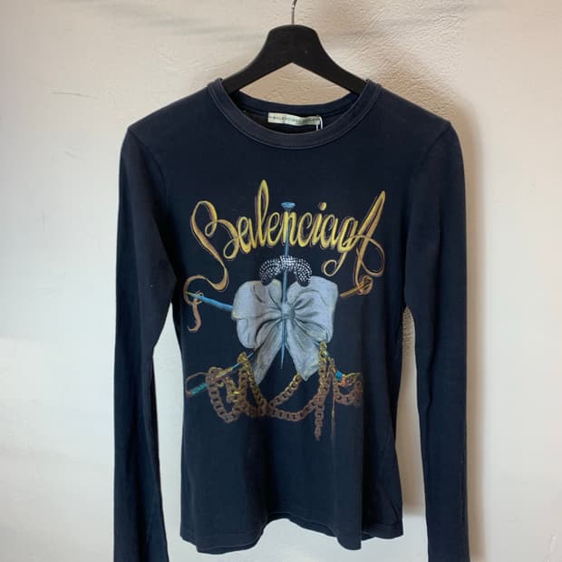 발렌시아가 프린팅 롱슬리브