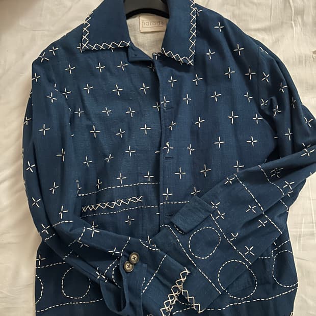 [L]harago 하라고 자수 셔츠자켓