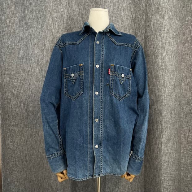리바이스 타입원 웨스턴 데님 셔츠/#3586