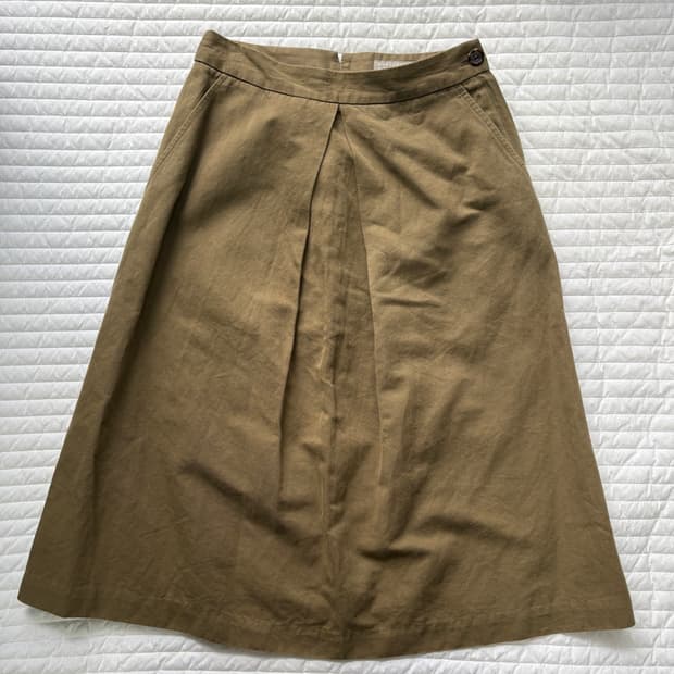 Margaret Howell brown simple skirt