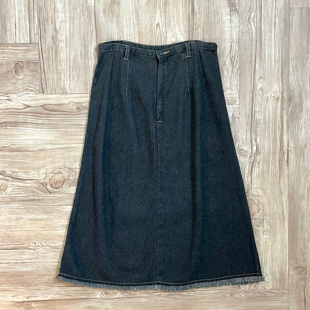 japan vtg 스티치 데님 스커트