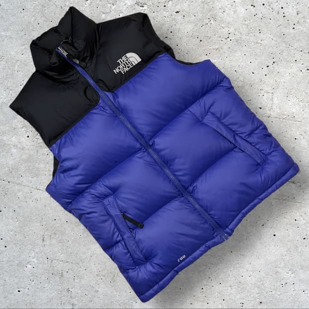 [95] 노스페이스 700 눕시 패딩 베스트 퍼플 B582