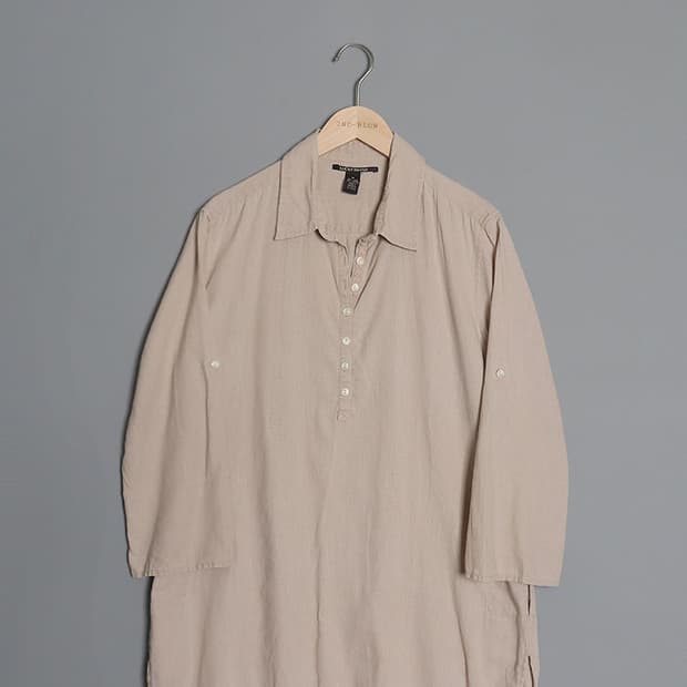 LUCKY BLAND Linen Blend Pullover Long