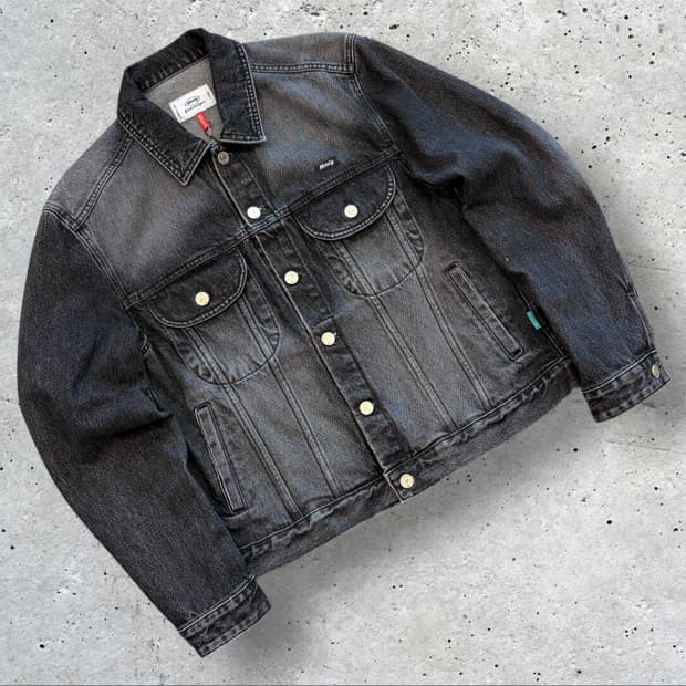 [L] 21ss 엠엠엘지 Mmlg 블랙 워싱 데님 자켓 C497