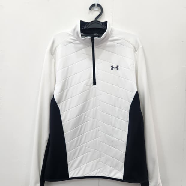 언더아머 콜드 기어 리액터 하이브리드 반집업 긴팔티 남성 95사이즈